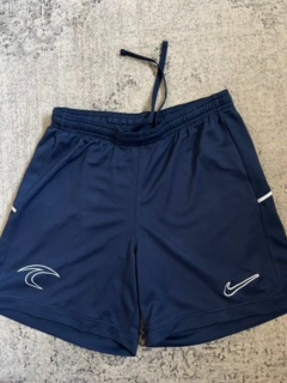 NIKE SURF Midnight Navy/White Soccer Football Training Shorts Women's XS